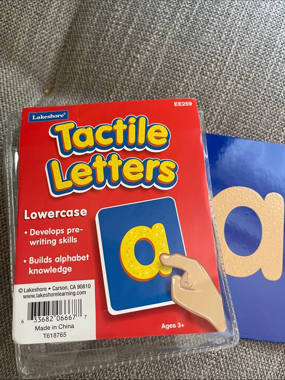 Lakeshore- Tactile Letters Lowercase- Sandpaper Letters